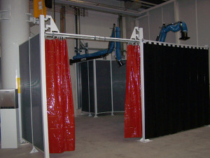 Swivel arms Orange CE curtains