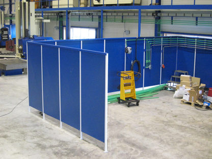 Workplace separation diamond rigid sheets