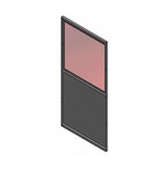 Diamond Plate wall element with impact window