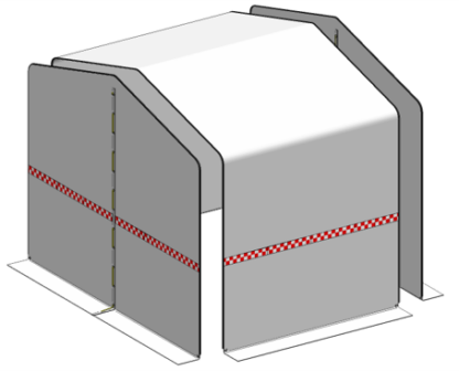 HD welding tent 300 cm wide - Image 9